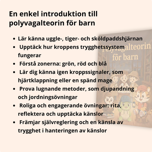 Teorin om polyvagal för barn – arbetsbok för reglering av nervsystemet | Verktyg för känsloreglering