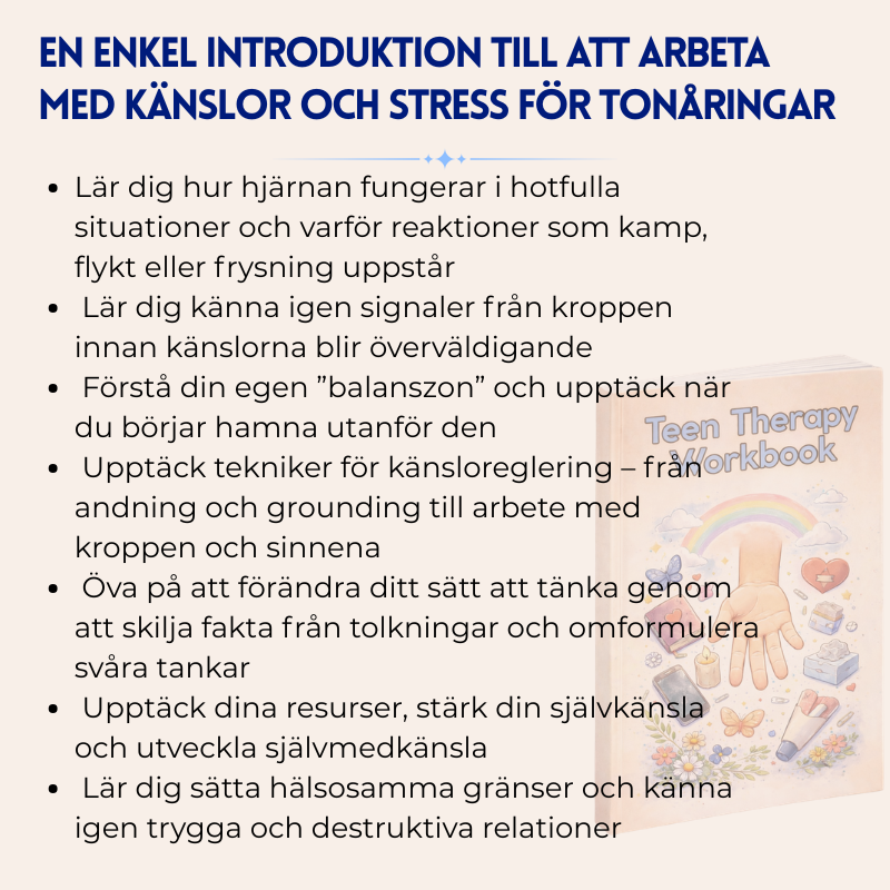 Terapeutisk Arbetsbok För Tonåringar - Mer Än 9+ Verktyg Godkända Av Terapeuter Som Hjälper Till Att Bygga Självförtroende, Klart Tänkande Och Emotionell Motståndskraft, Och Därmed Stödjer Tonåringars Utveckling