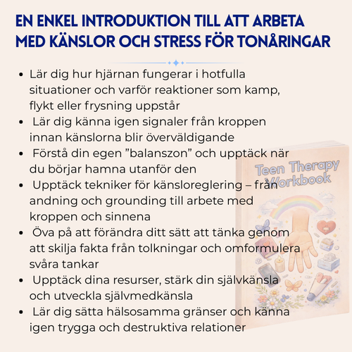 Terapeutisk Arbetsbok För Tonåringar - Mer Än 9+ Verktyg Godkända Av Terapeuter Som Hjälper Till Att Bygga Självförtroende, Klart Tänkande Och Emotionell Motståndskraft, Och Därmed Stödjer Tonåringars Utveckling