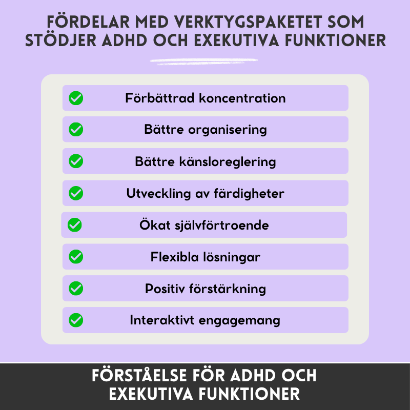 ADHD  Berktygslåda För att Stärka Exekutiva Funktioner