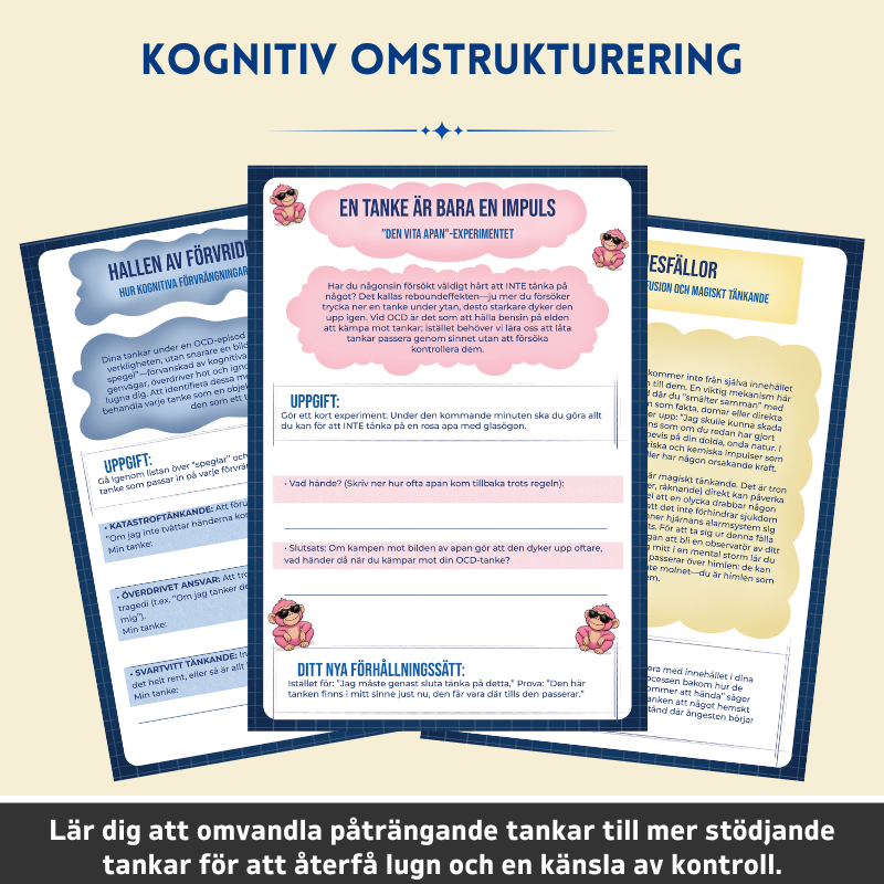 Tvångssyndrom (OCD) – Terapeutisk Arbetsbok – Terapeutiska Verktyg och Strategier för Att Hantera Vardagen