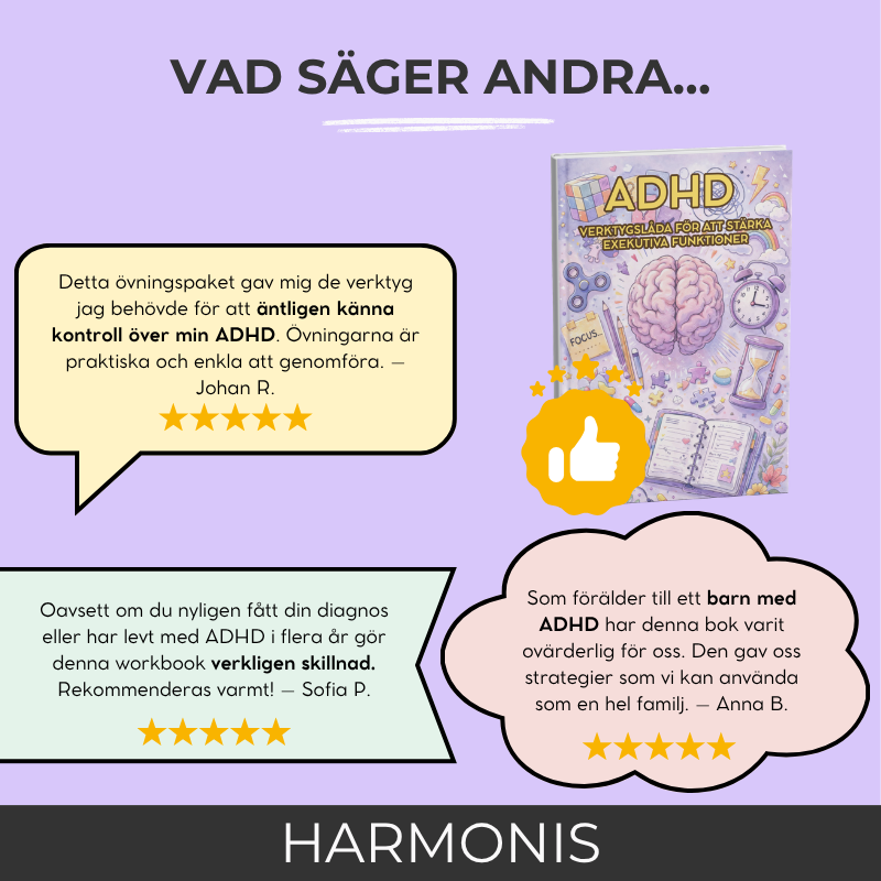 ADHD  Berktygslåda För att Stärka Exekutiva Funktioner