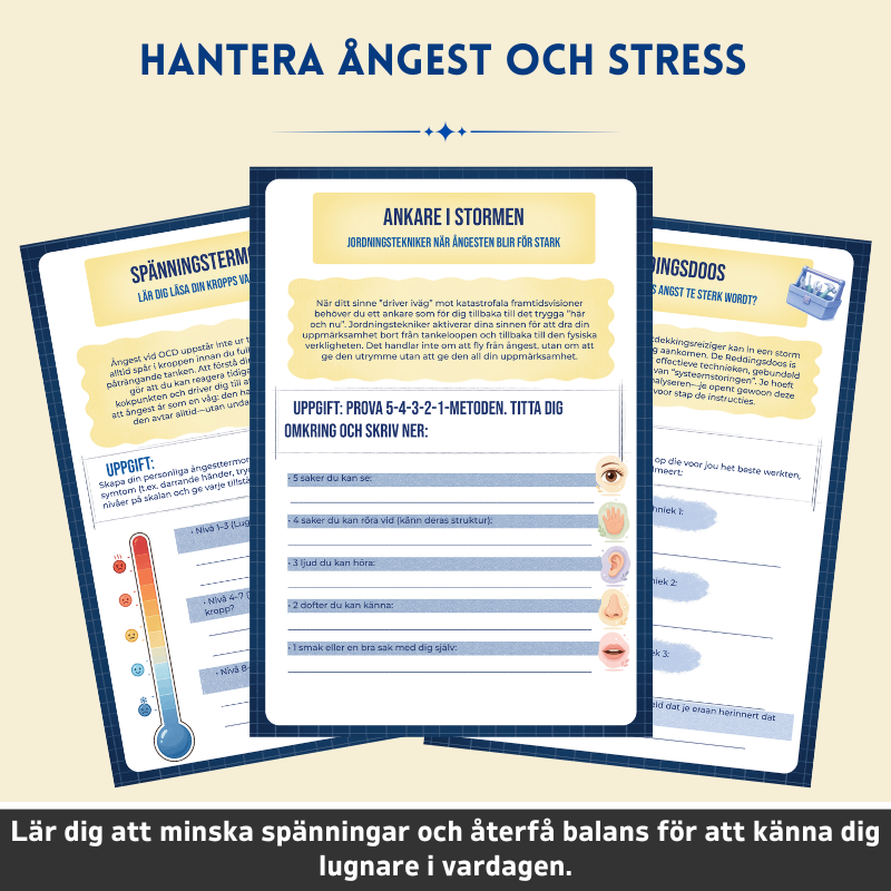 Tvångssyndrom (OCD) – Terapeutisk Arbetsbok – Terapeutiska Verktyg och Strategier för Att Hantera Vardagen