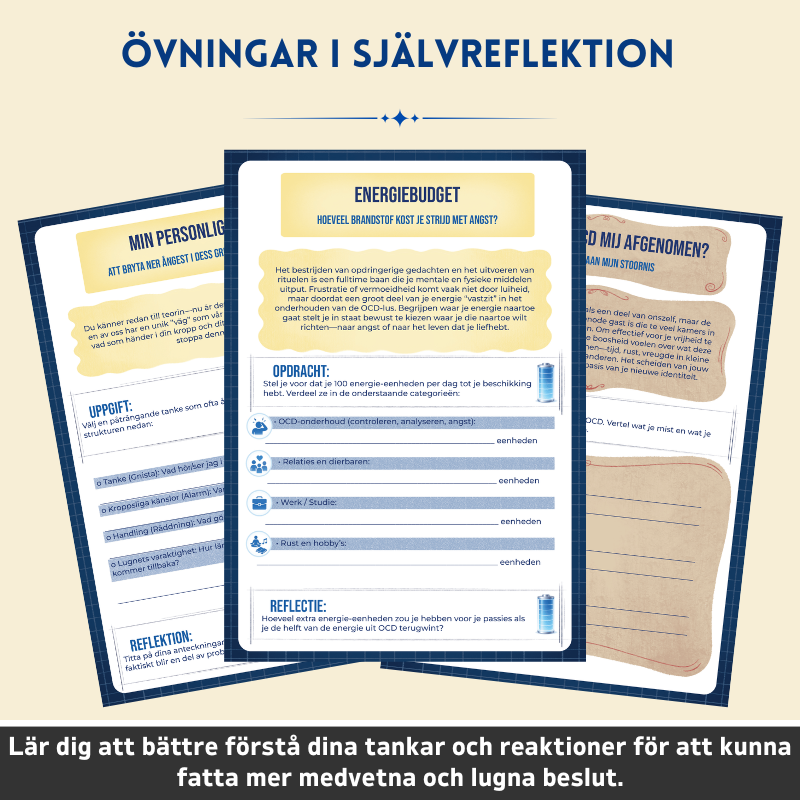 Tvångssyndrom (OCD) – Terapeutisk Arbetsbok – Terapeutiska Verktyg och Strategier för Att Hantera Vardagen