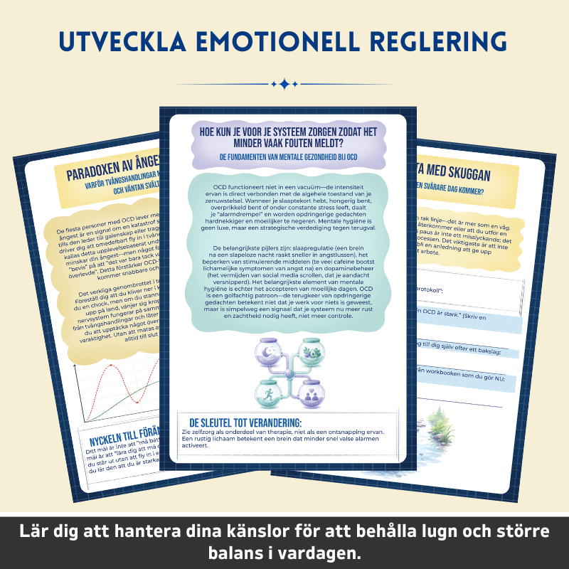 Tvångssyndrom (OCD) – Terapeutisk Arbetsbok – Terapeutiska Verktyg och Strategier för Att Hantera Vardagen